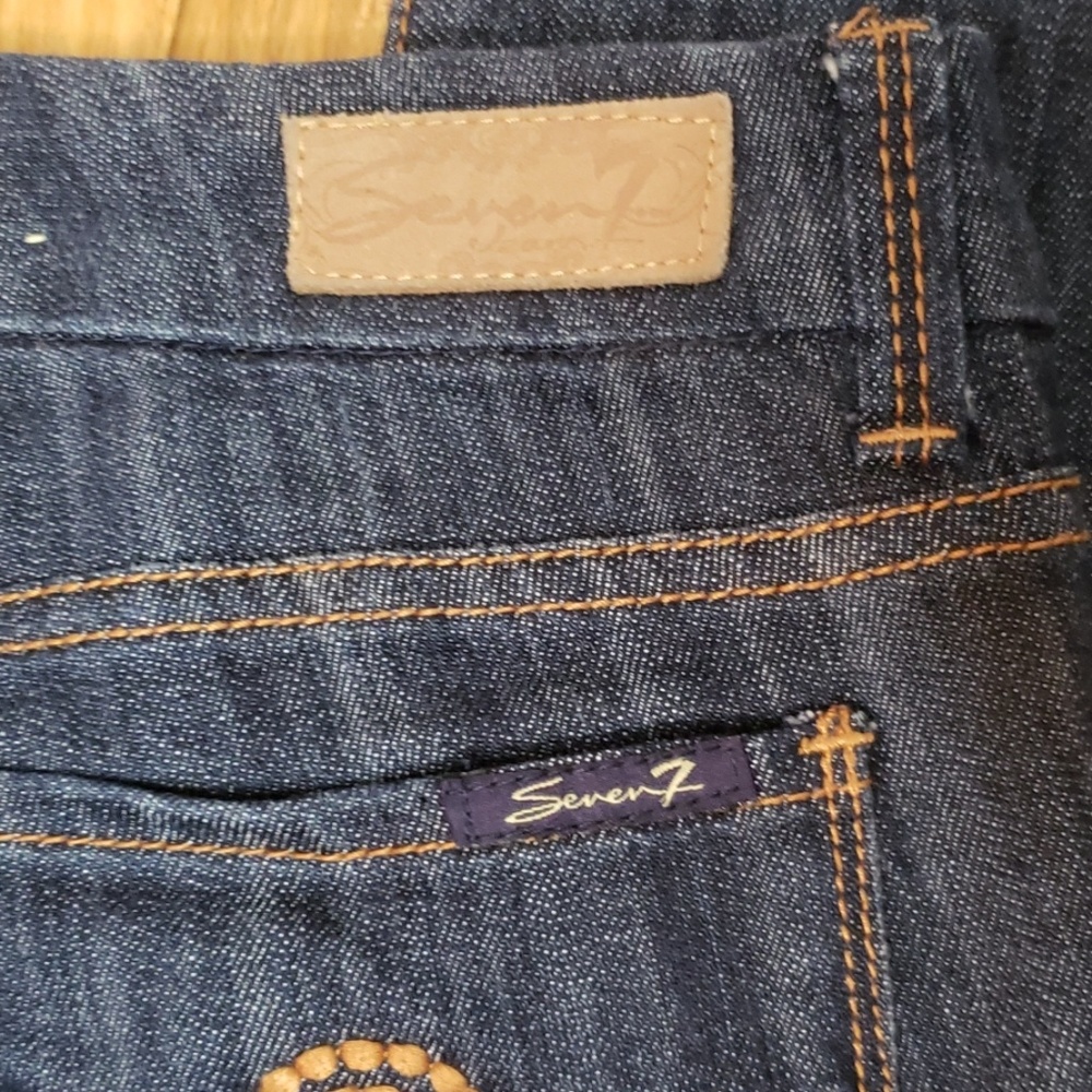 Seven 7 jeans Bootcut, size 28 Dark Denim - Picture 4 of 6